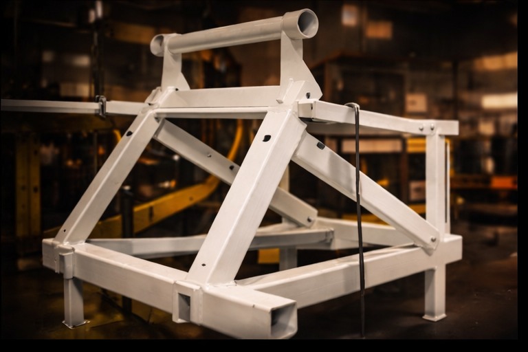 Powdercoated assembly